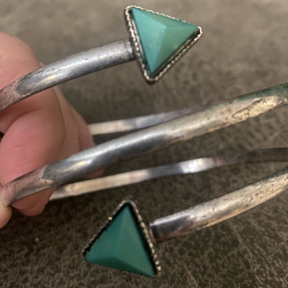 Distressed Turquoise Cuff - Picture 4 of 4